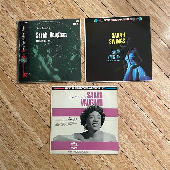 Lot of (3) Sarah Vaughan LPs vintage vinyl records jazz - Picture 1 of 3